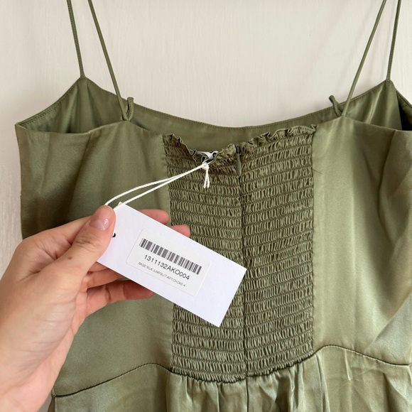 NWT Reformation Sage Jumpsuit 4 in Artichoke - Picture 7 of 9